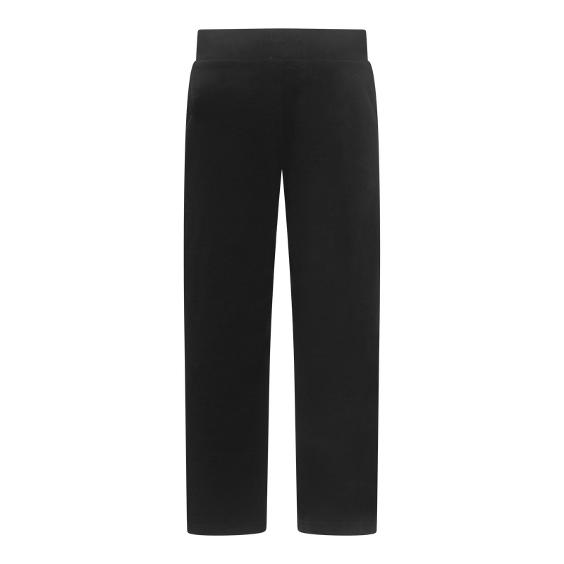 Straight Leg Sweatpants in Midweight Cotton with Small Silicon Print - Gisada.com