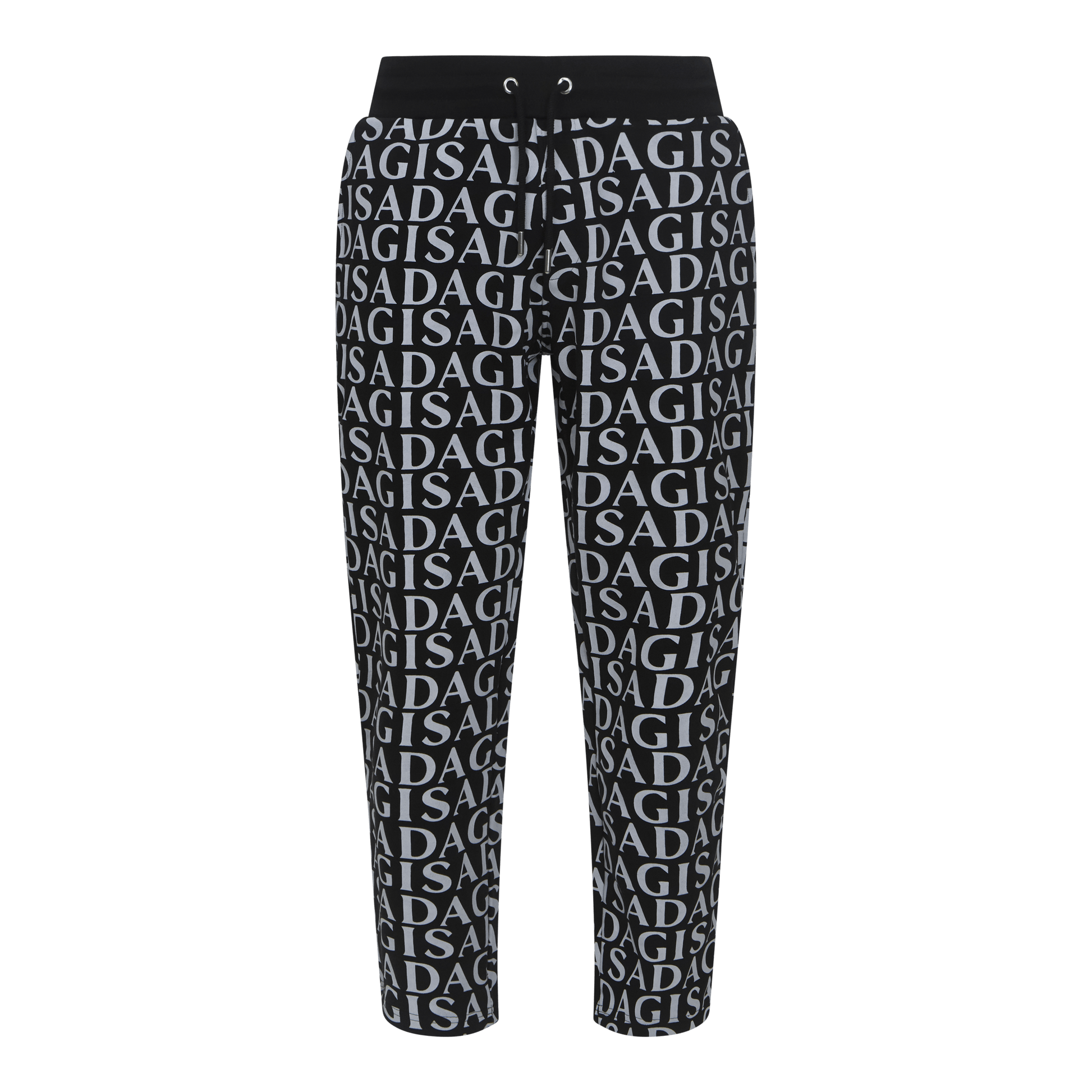 Straight Leg Sweatpants with Small Silicone Printed Logo - Gisada.com