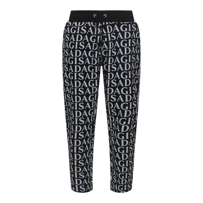 Straight Leg Sweatpants with Small Silicone Printed Logo - Gisada.com