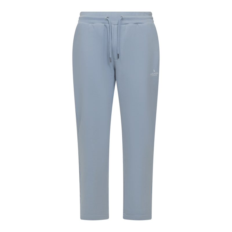 Straight Leg Sweatpants with Small Silicone Printed Logo - Gisada.com