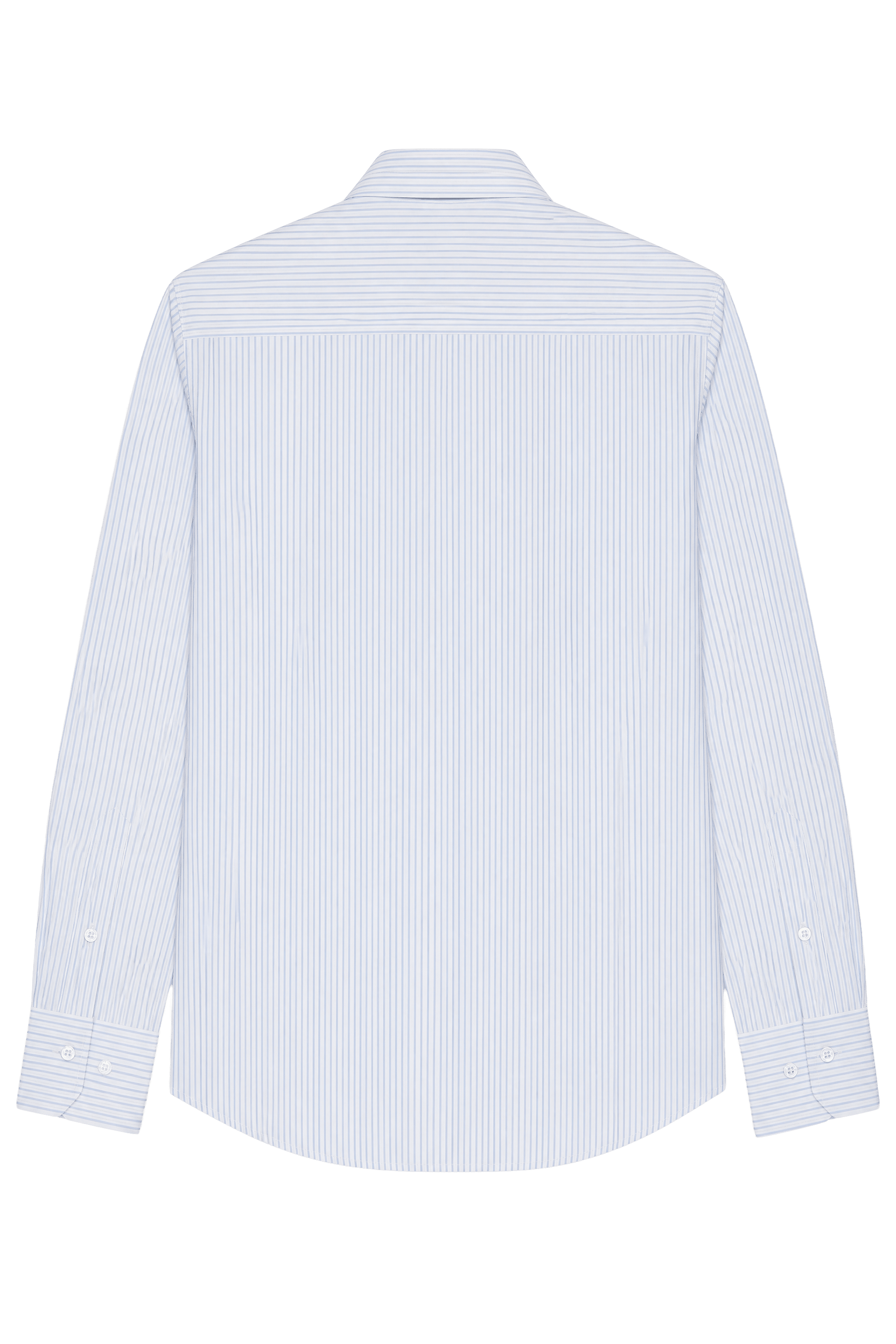 Striped Fine Cotton Poplin Shirt - Gisada.com