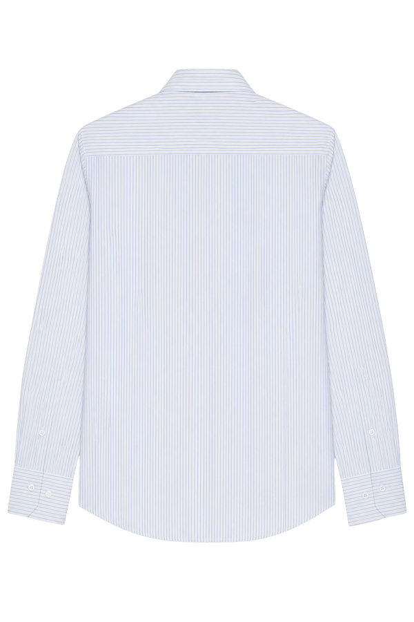 Striped Fine Cotton Poplin Shirt
