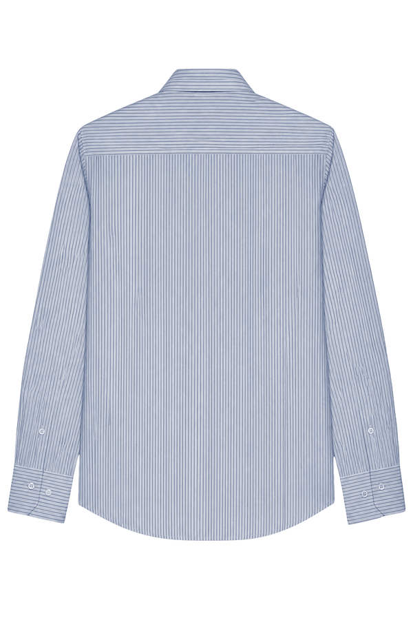 Striped Fine Cotton Poplin Shirt