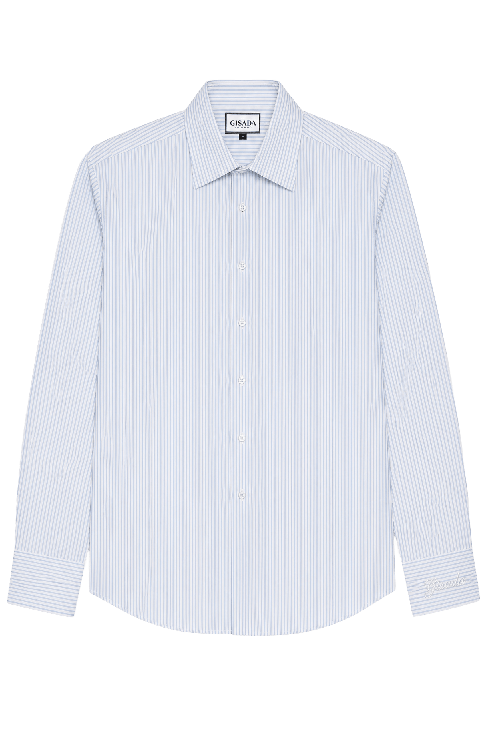 Striped Fine Cotton Poplin Shirt - Gisada.com