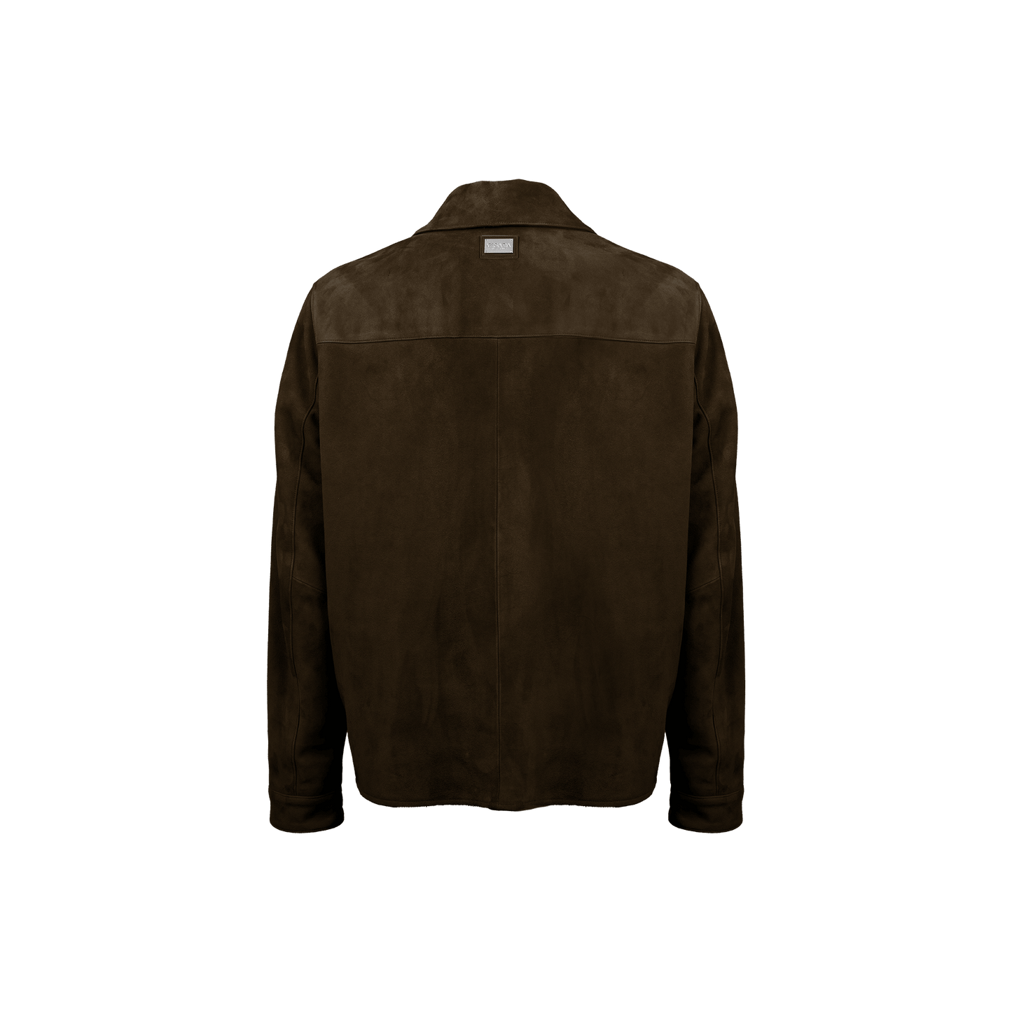 Suede Zip Jacket with Dual Chest Pockets - Gisada.com