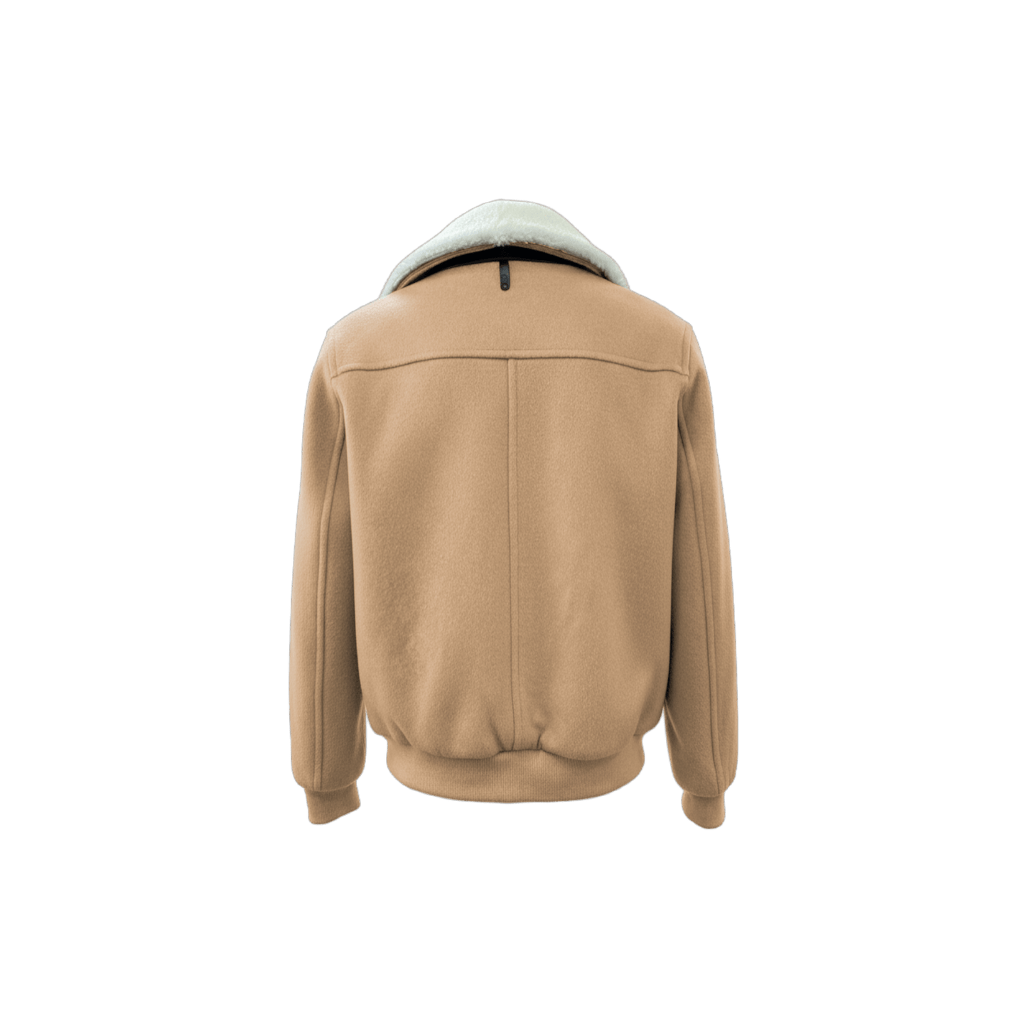 Wool‑Blend Jacket with Shearling Collar - Gisada.com