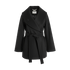 Wool‑Blend Wrap Coat with Belt - Gisada.com