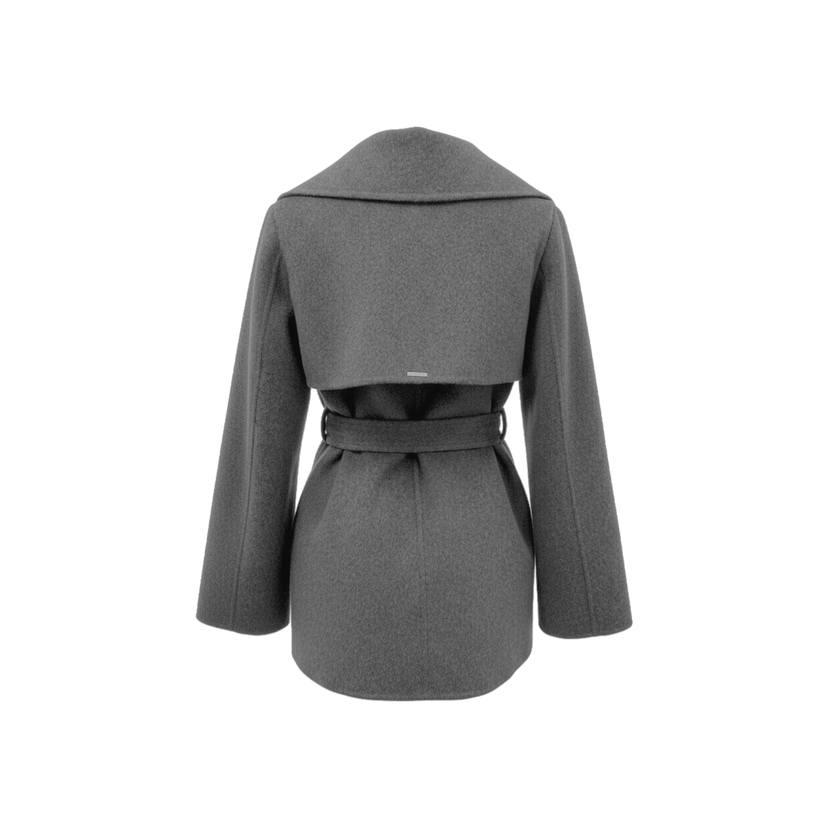 Backdraft Coat Wool‑Blend Wrap Coat with Belt – Gisada.com
