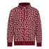 Zip - Up Hoodie in Midweight Cotton with Allover Print - Gisada.com