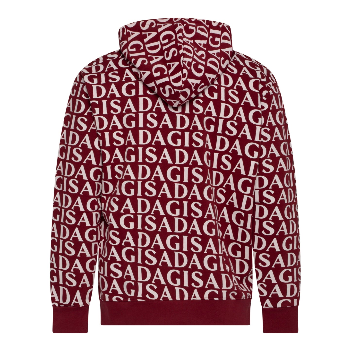 Zip - Up Hoodie in Midweight Cotton with Allover Print - Gisada.com