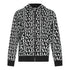 Zip - Up Hoodie in Midweight Cotton with Allover Print - Gisada.com