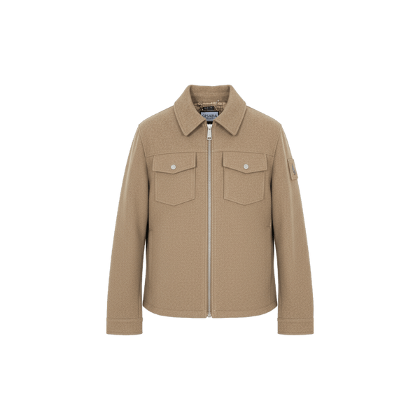 Zip‑Up Jacket with Chest Pockets - Gisada.com