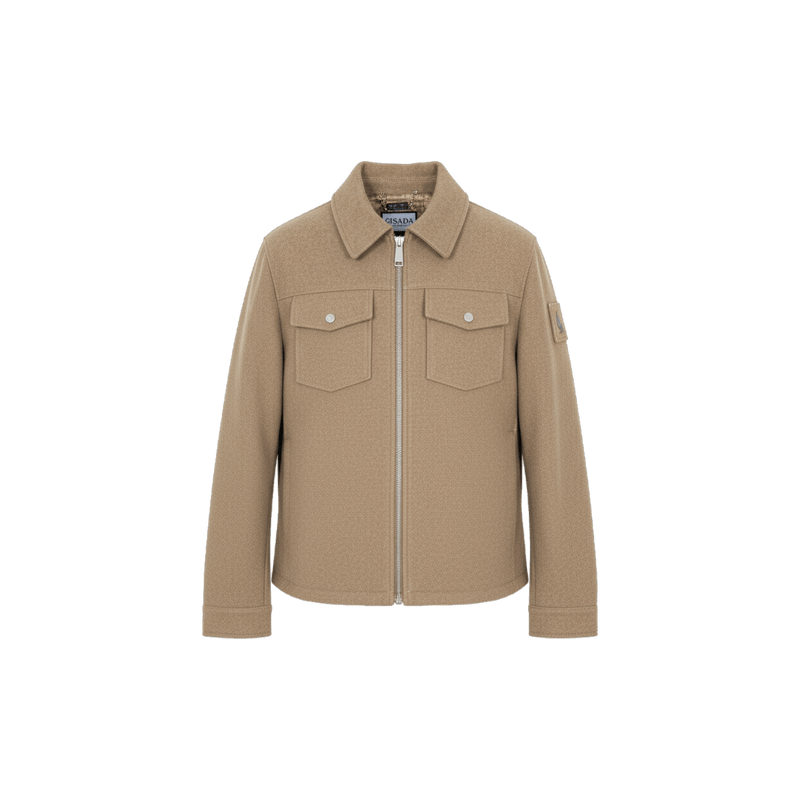 Zip‑Up Jacket with Chest Pockets - Gisada.com