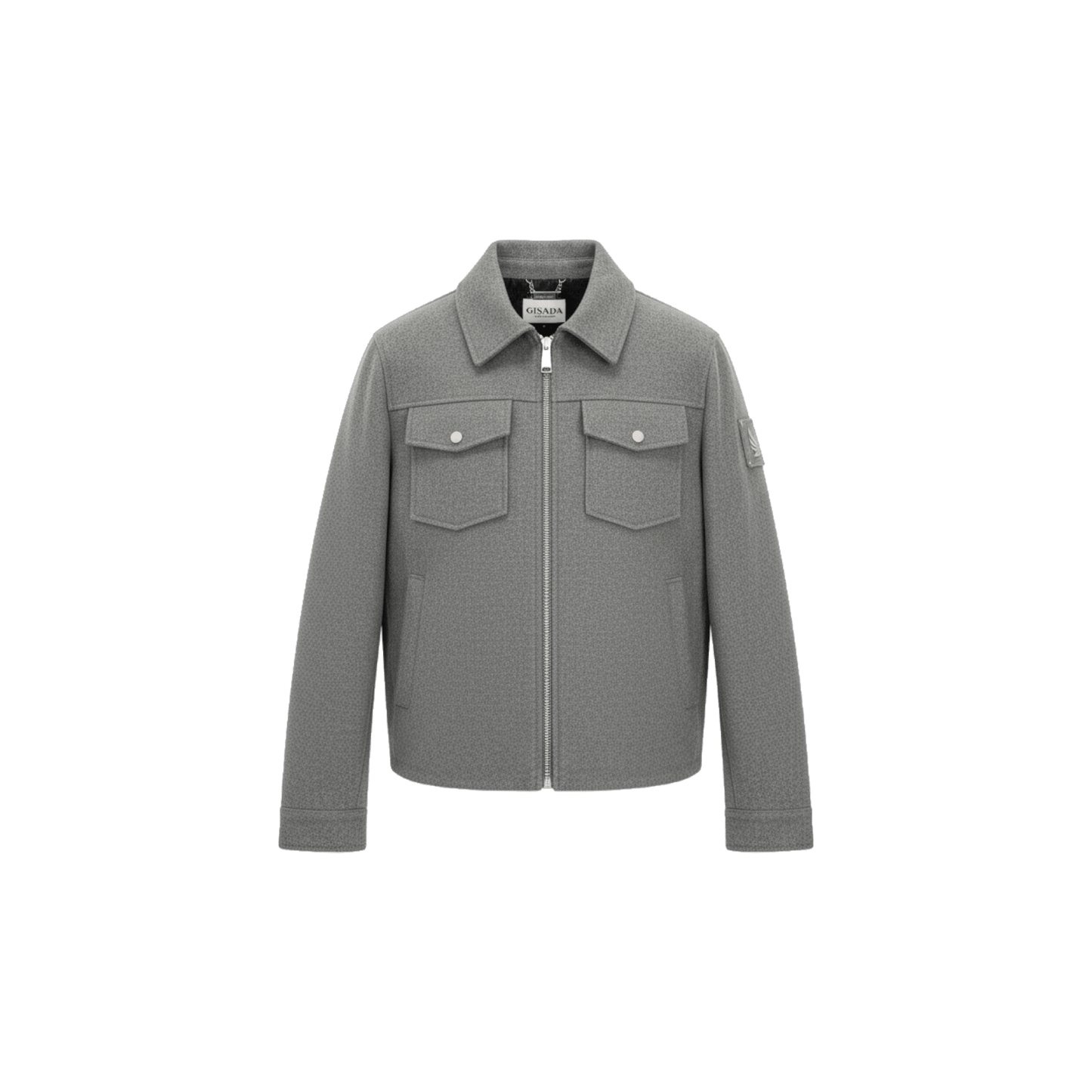 Zip‑Up Jacket with Chest Pockets - Gisada.com