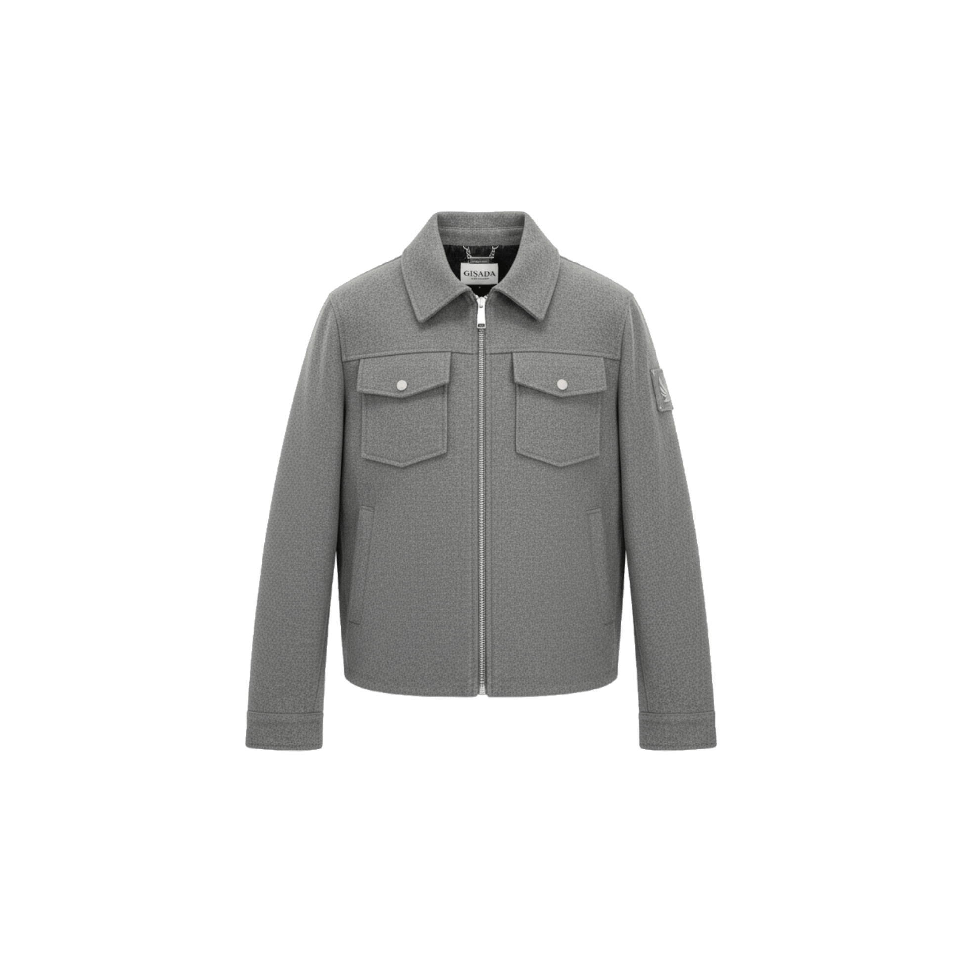 Zip‑Up Jacket with Chest Pockets - Gisada.com