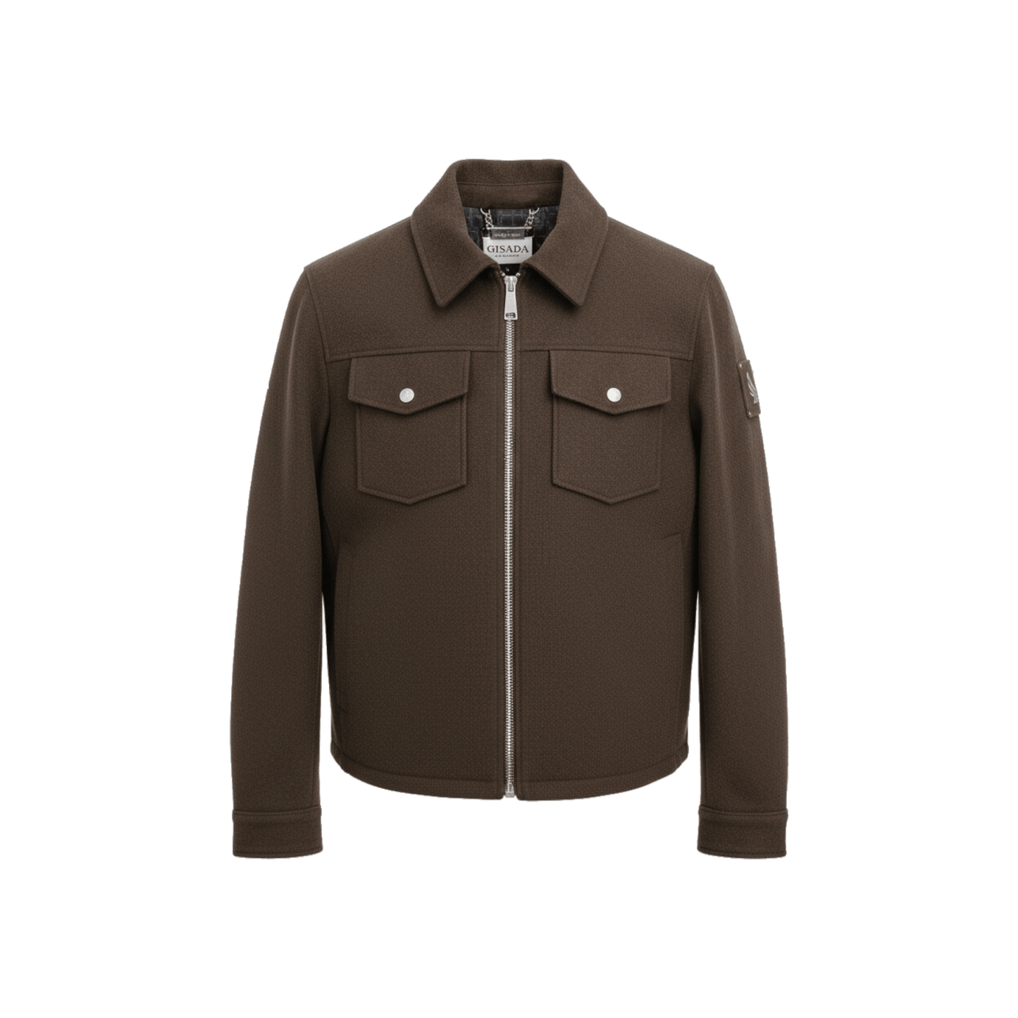Zip‑Up Jacket with Chest Pockets - Gisada.com