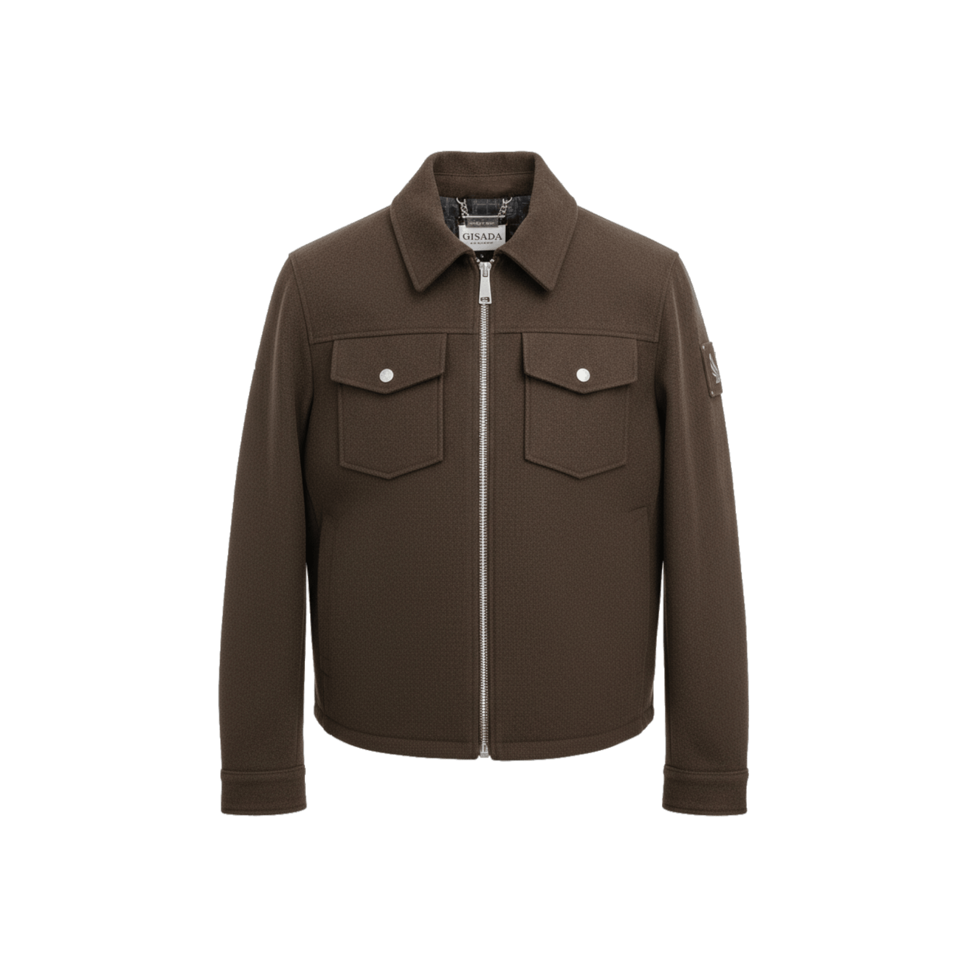 Zip‑Up Jacket with Chest Pockets - Gisada.com