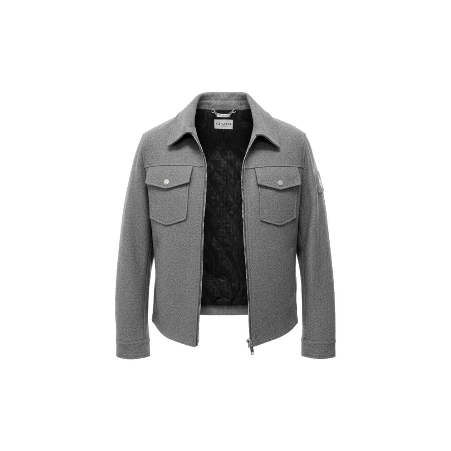 Zip‑Up Jacket with Chest Pockets - Gisada.com