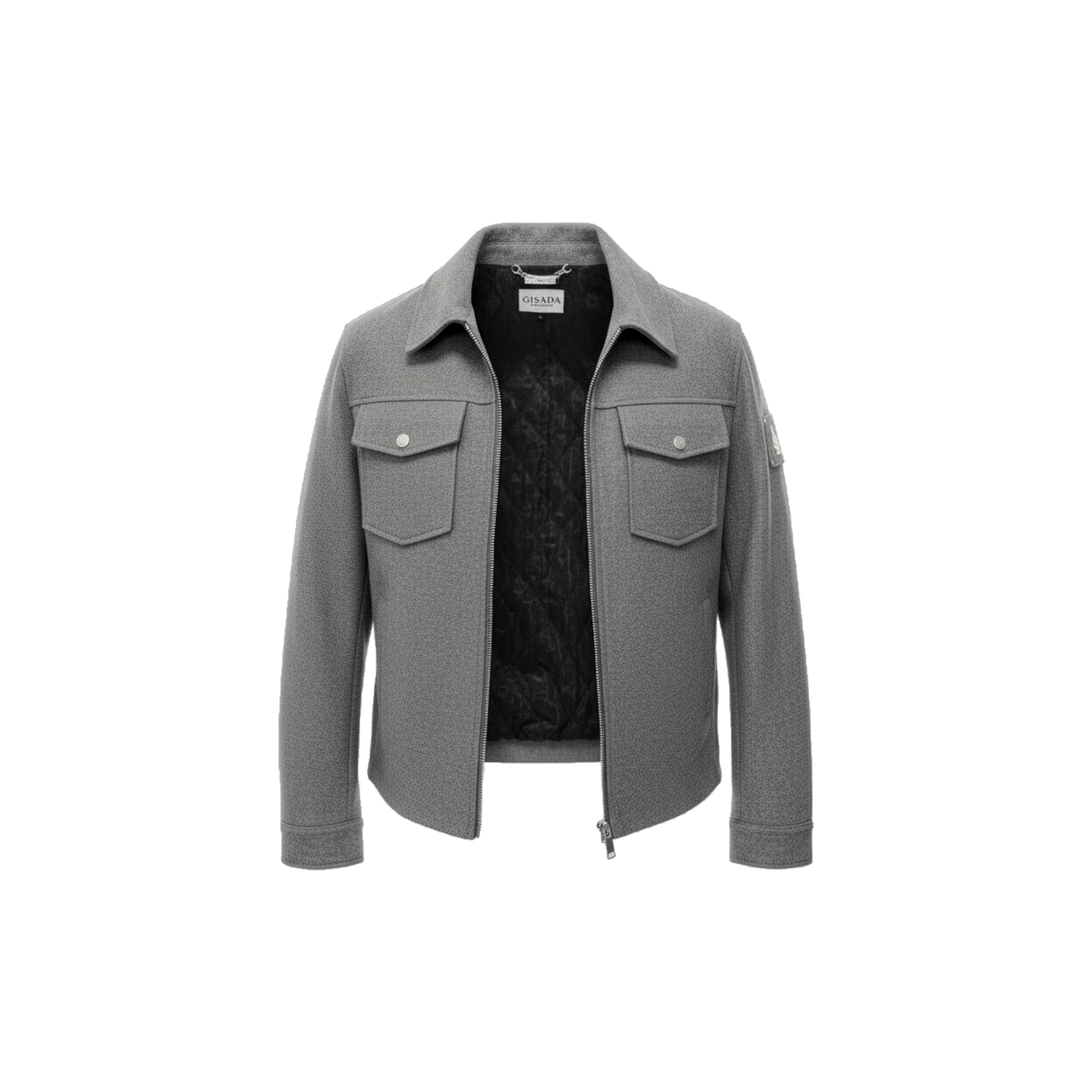 Zip‑Up Jacket with Chest Pockets - Gisada.com